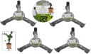Progarden Pflanzenroller 4er Set Metall Grau 50 kg Tragkraft Bild 2