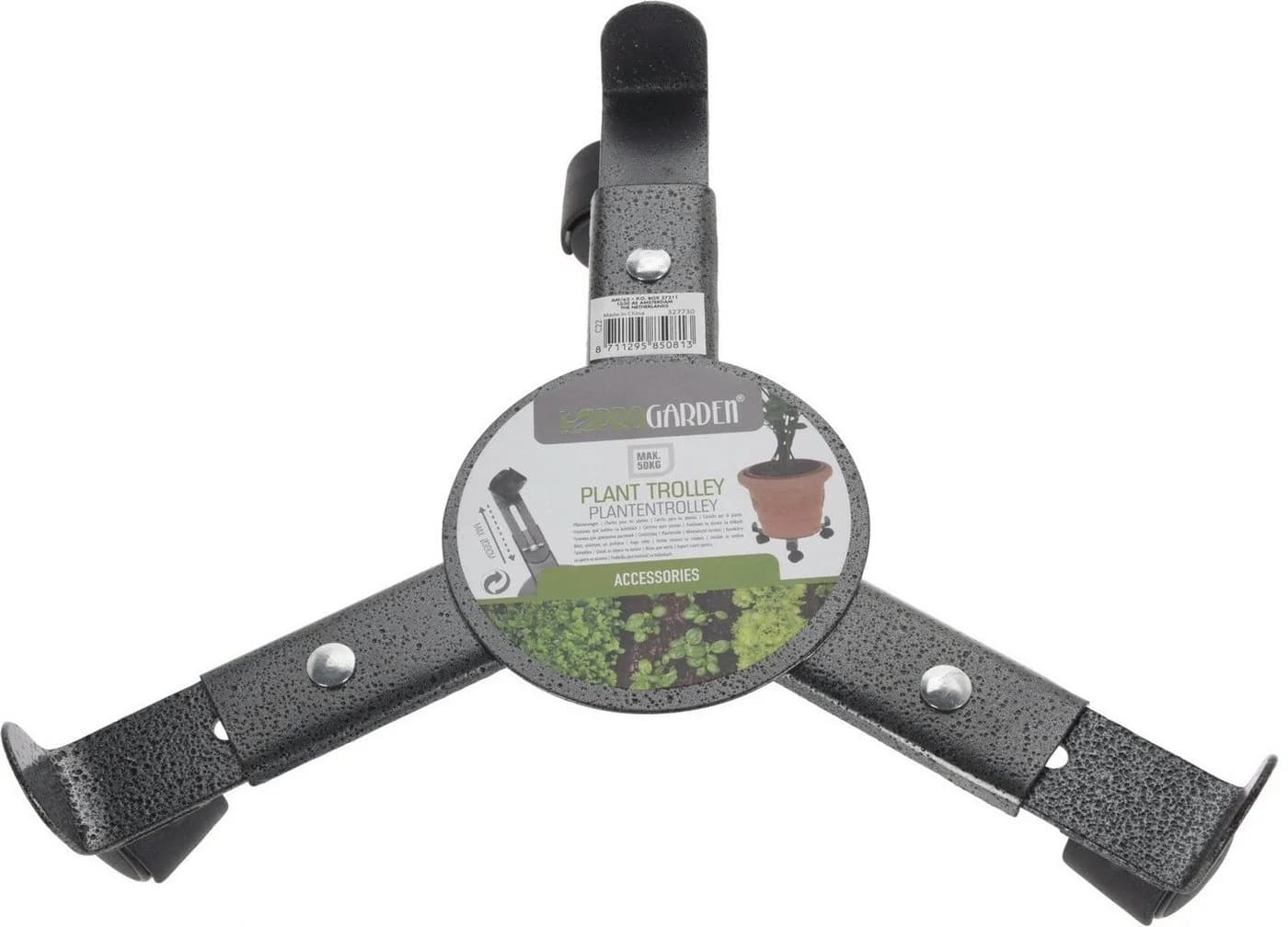 Progarden Pflanzenroller 4er Set Metall Grau 50 kg Tragkraft - Bild 3