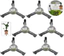 Progarden Pflanzenroller 6er Set Metall Grau 360° Rollen Bild 2