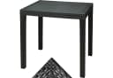 Progarden Gartentisch Anthrazit Rattanoptik Wetterfest Bild 3