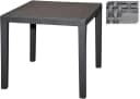 Progarden Garten-Essgruppe 5-tlg. Anthrazit Kunststoff Rattan-Optik Bild 1