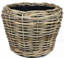 Van der Leeden Blumentopf 130L Pflanzkorb Rattan 83x59cm Drypot Bild 1