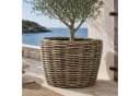 Van der Leeden Blumentopf 130L Pflanzkorb Rattan 83x59cm Drypot Bild 2