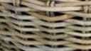 Blumentopf Sylter Korb, Rattan und Kunststoff, Braun und Schwarz Bild 4