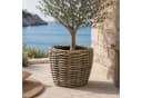 Van der Leeden Pflanzkorb Rattan Braun 60L Indoor Outdoor Bild 2