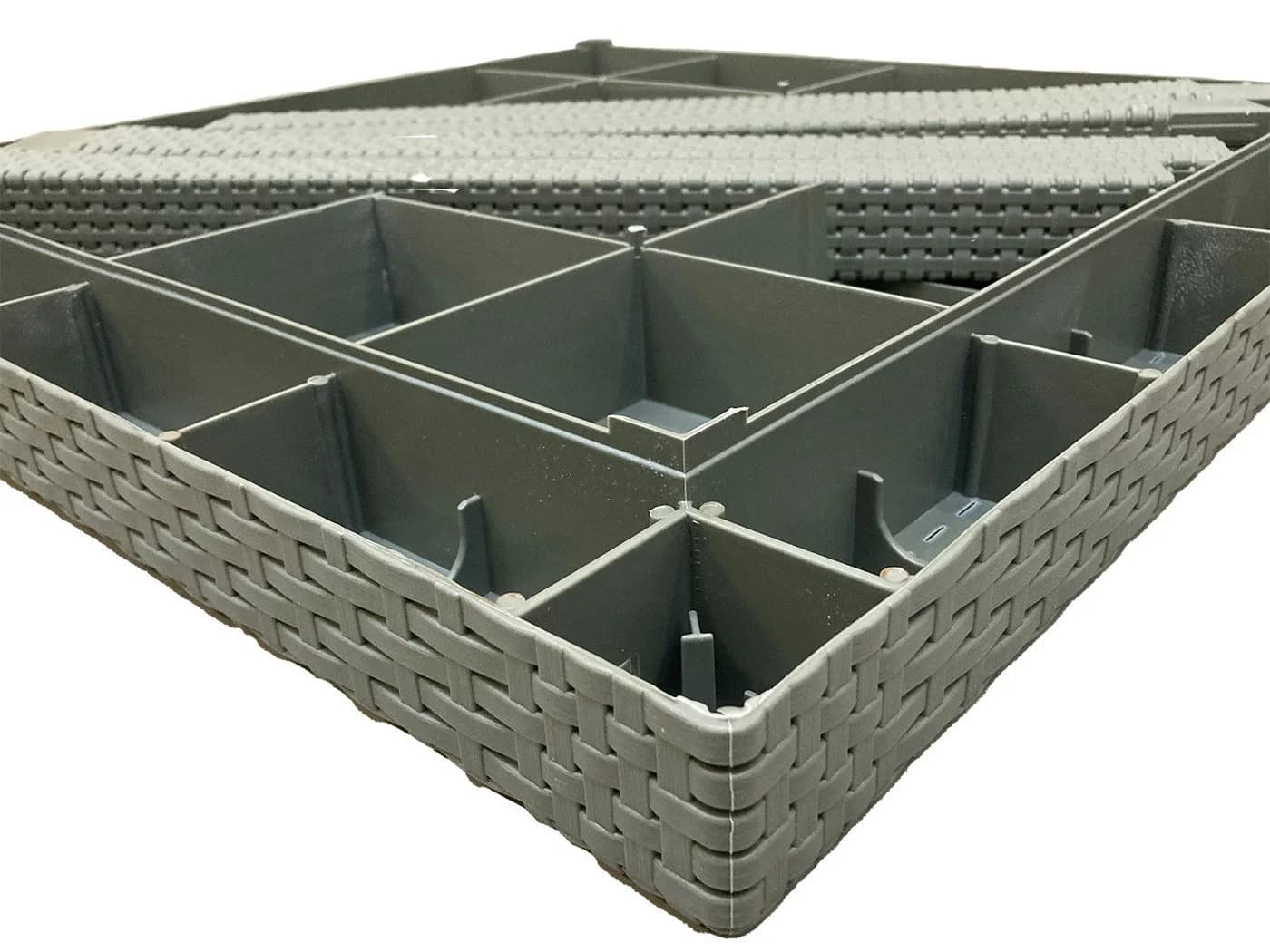 Progarden Gartentisch Rattanoptik Grün UV-beständig Wetterfest - Bild 3