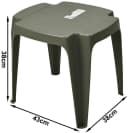 Progarden 2er Set Gartenhocker Dunkelgrün Kunststoff Bild 1