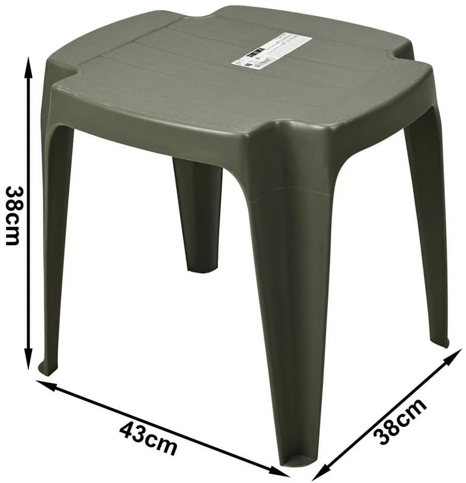 Progarden Sitzhocker Gartenhocker Fußhocker Knie 43x38x38 cm Grün