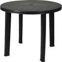 Progarden Gartentisch Rund Anthrazit Schirmloch Kunststoff Bild 2