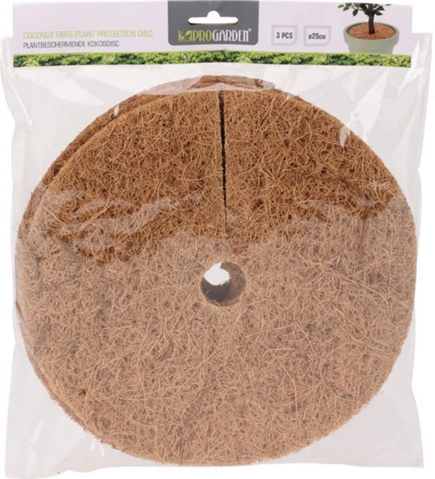 Koopman Kokosscheibe 3er Set Ø26 cm Braune Mulchscheiben - Bild 4