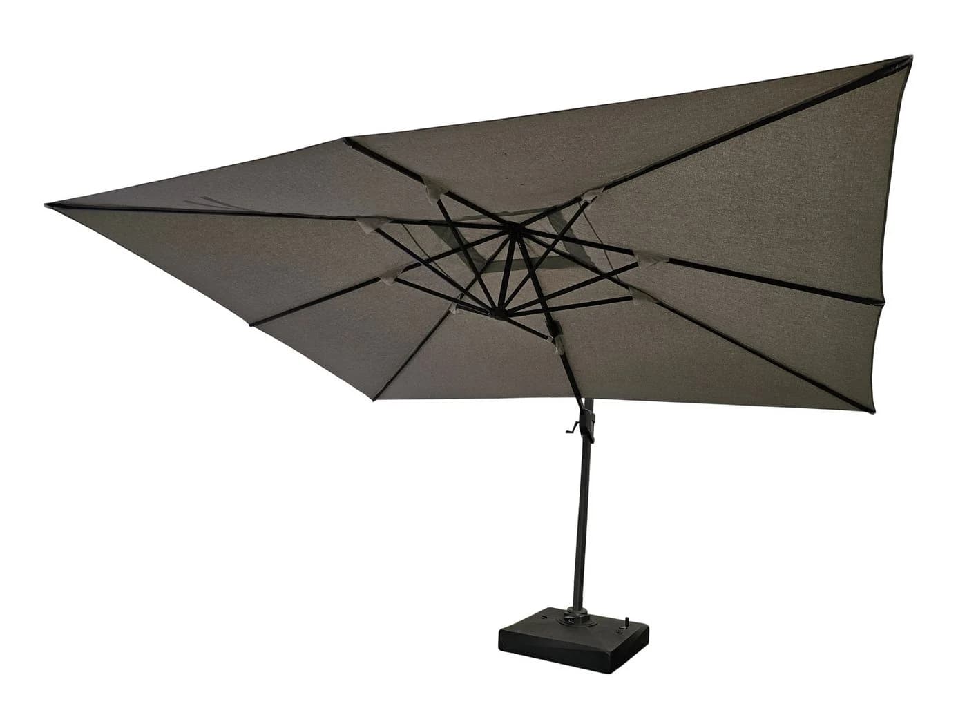 TEICO GROUP Ampelschirm Anthrazit Aluminium Polyester - Bild 2