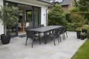 TEICO GROUP Garten-Essgruppe 9-tlg. Anthrazit Aluminium mit stapelbaren Stühlen Bild 1