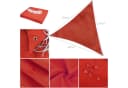 KEINerlei® Sonnensegel Dreieck Terrakotta UV-Schutz Bild 5