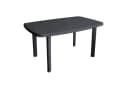 INDA-Exclusiv Gartentisch Weiß Kunststoff 140x90x72cm Bild 2