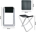 Mojawo 2in1 Campingtisch klappbar Aluminium Schwarz/Silber Bild 1