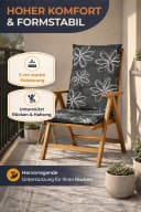 Waidmeister Hochlehnerauflage Naxos Schwarz - Premium Gartenstuhl-Polster Bild 3