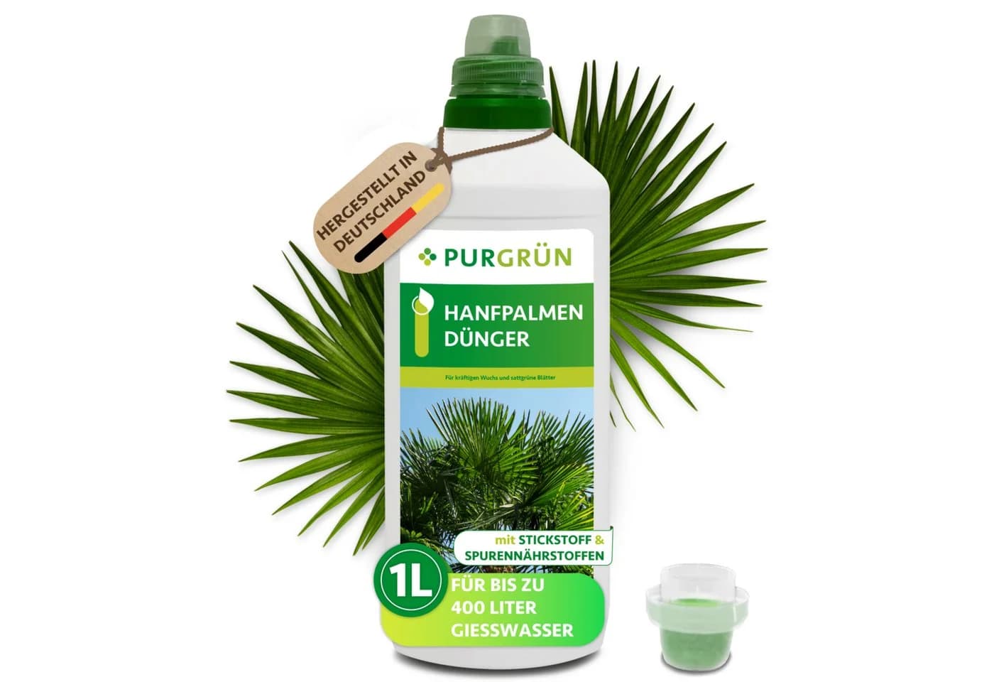 Purgrün Hanfpalmen Dünger Flüssigdünger 1L NPK 10+4+6 - Bild 2
