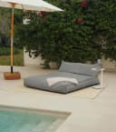 mokebo Sitzsack Outdoor Lounge 'Das Daybed' mit Schutzhülle Steingrau Bild 1