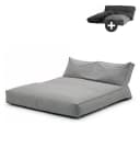 mokebo Sitzsack Outdoor Lounge 'Das Daybed' mit Schutzhülle Steingrau Bild 2