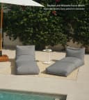 mokebo Sitzsack Outdoor Lounge 'Das Daybed' mit Schutzhülle Steingrau Bild 4