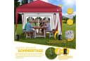 tillvex Pavillon 3x3m Wasserdicht UV50+ Rot Bild 4