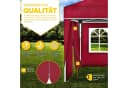 tillvex Pavillon 3x6m wasserdicht rot mit UV-Schutz Bild 5