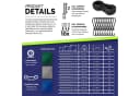 tillvex Abdeckplane Grau 650g/m² PVC mit Ösen, Haken & Seil Bild 4