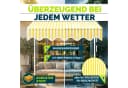 tillvex Klemmmarkise Balkonmarkise mit Handkurbel Gelb/Weiß Bild 4
