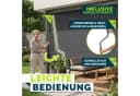 tillvex Senkrechtmarkise Anthrazit Aluminium Außenrollo mit Handkurbel Bild 5