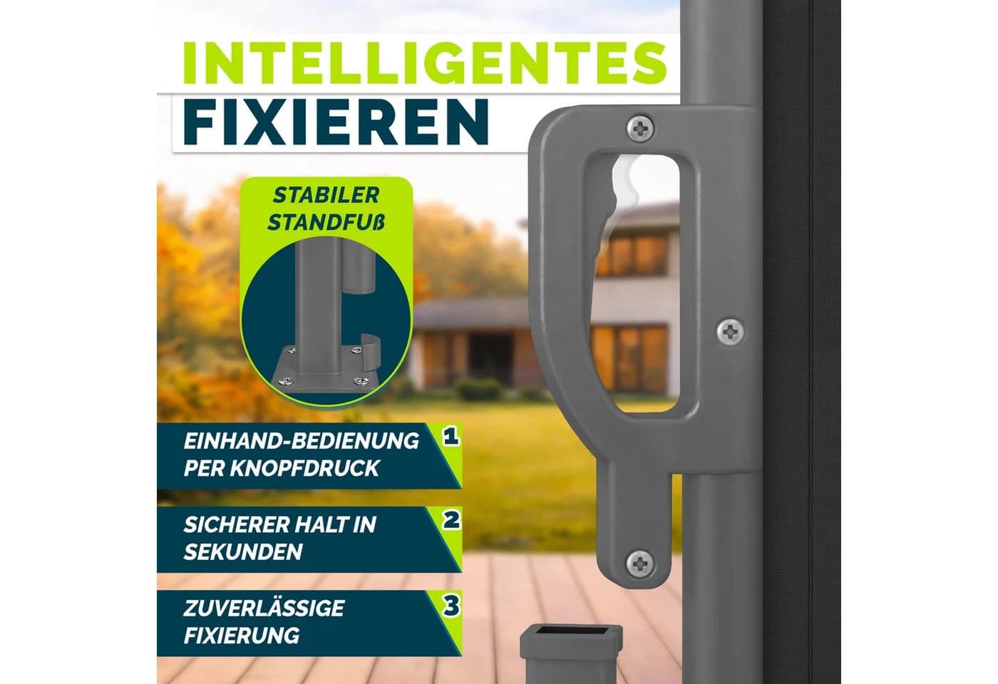 tillvex Seitenmarkise ausziehbar Markise Wandmarkise Sichtschutz - Bild 3