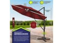 tillvex Premium Sonnenschirm 330 cm Rot mit Abdeckung Bild 5