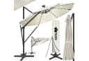 tillvex LED Sonnenschirm 330 cm Aluminium Beige Premium Bild 2
