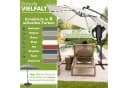 tillvex Sonnenschirm LED Solar Ø 3m Beige Aluminium Bild 5