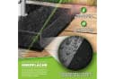 tillvex Granit Sonnenschirmständer Eckig Anthrazit mit Rollen Bild 3
