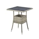 Juskys Gartentisch Yoro Grau Polyrattan Wetterfest Bild 1