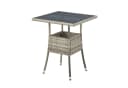 Juskys Gartentisch Yoro Grau Polyrattan Wetterfest Bild 3