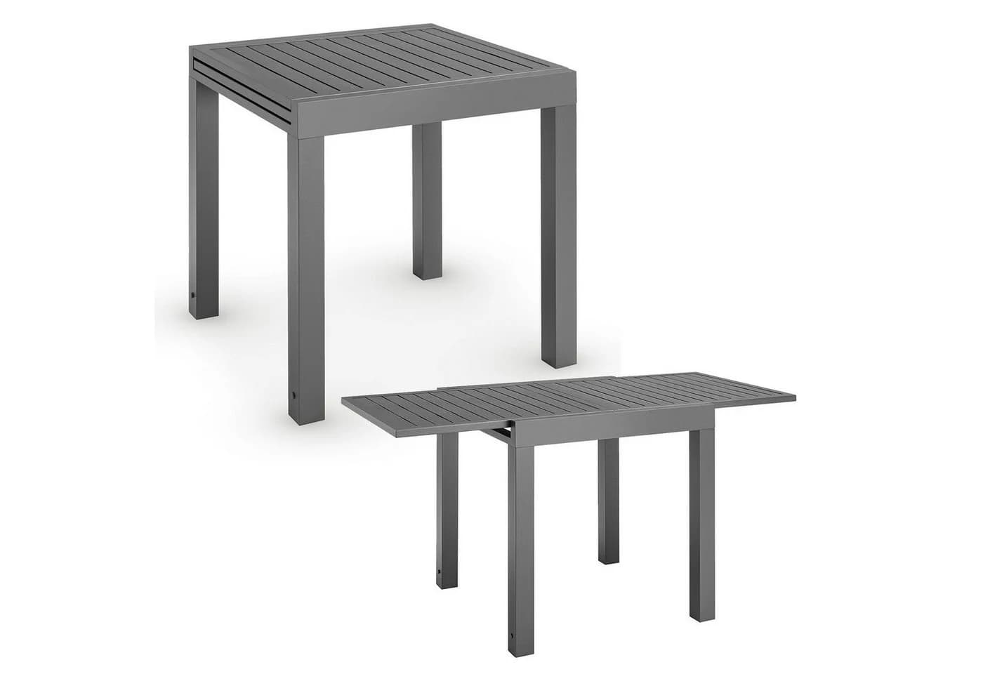 Juskys Gartentisch Laki Ausziehbar Aluminium Dunkelgrau - Bild 3