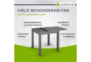 Juskys Gartentisch Laki Ausziehbar Aluminium Dunkelgrau Bild 5