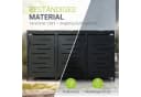 Juskys Mülltonnenbox Arel 3er Metall Gartenbox Anthrazit Bild 2