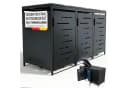 Juskys Mülltonnenbox Arel 3er Metall Gartenbox Anthrazit Bild 3