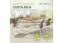 Juskys Garten-Essgruppe Costa Rica 7-tlg. 6 Personen Rot/Grau/Weiss Bild 2