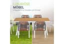 Juskys Garten-Essgruppe Costa Rica 7-tlg. 6 Personen Rot/Grau/Weiss Bild 4