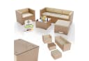 Juskys Polyrattan Lounge Set Punta Cana L Creme 4-5 Personen Bild 3