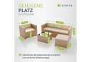 Juskys Polyrattan Lounge Set Punta Cana L Creme 4-5 Personen Bild 5