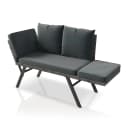 Juskys Multifunktionsbank Calvia Grau Polyrattan Klappbar Bild 1