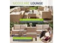 Juskys Polyrattan Lounge Santorini Creme Outdoor Sitzecke Bild 5