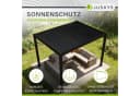 Juskys Lamellendach Tahiti 3x4 m inkl. Seitenwand 4 m Stahl Pergola Anthrazit Bild 2