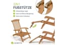 Juskys Sonnenliege Evia 2er Set klappbar Akazienholz Bild 5