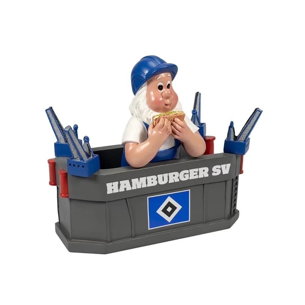 Hamburger SV Gartenzwerg HSV Dekofigur mehrfarbig