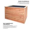 Mega-Holz Hochbeet Rhombus L Lärchenholz Bild 1